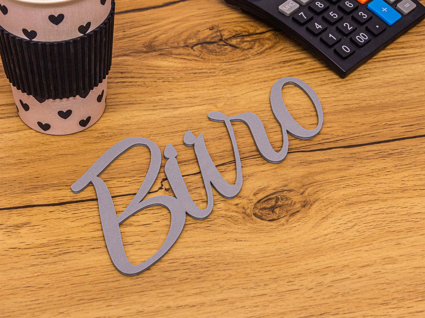 Büro Türschild 3D Schriftzüge Selbstklebend