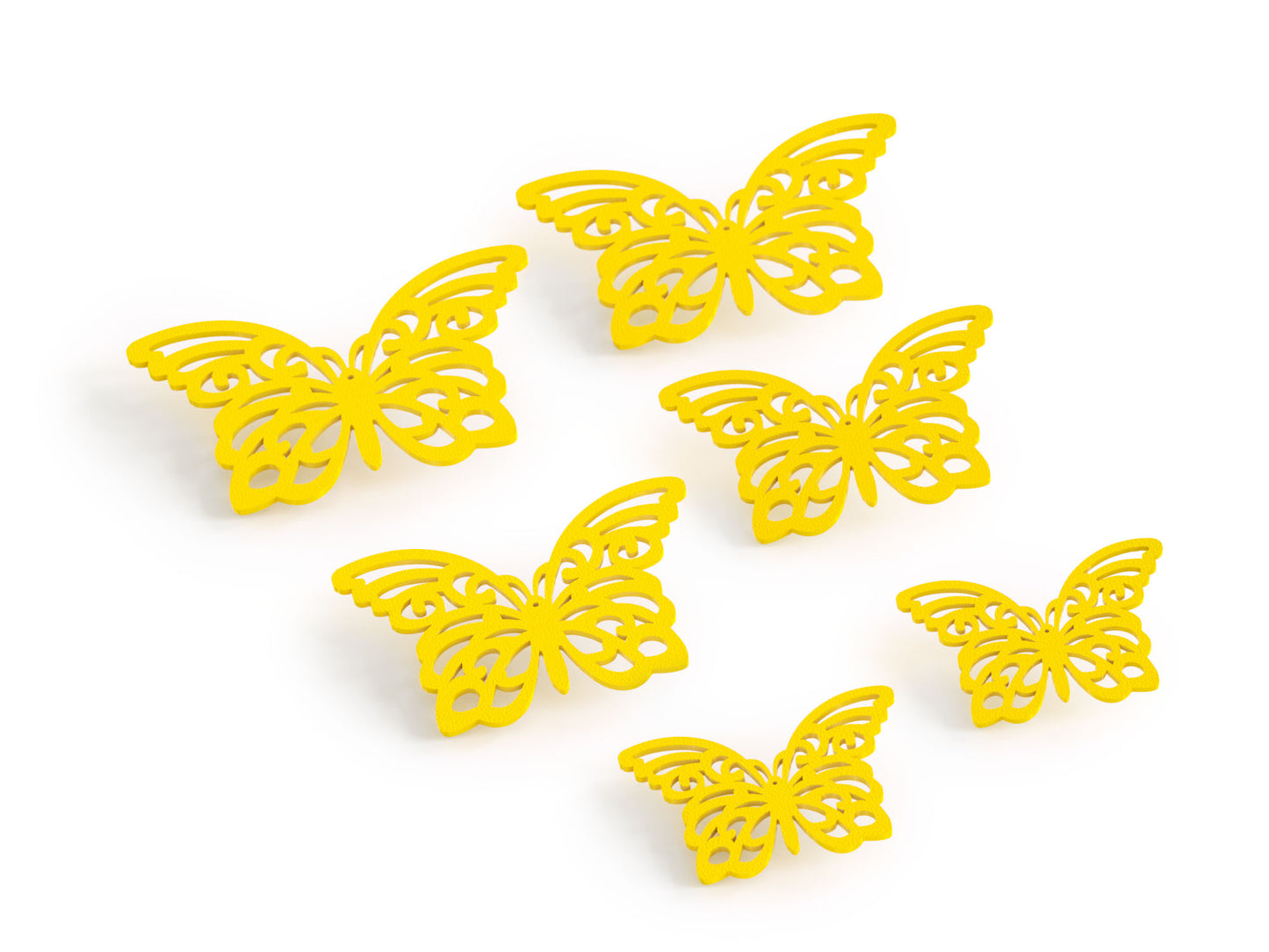 6x Schmetterling Wanddeko Tür Dekoration Bunt Kinderzimmer Wohnzimmer Deko Set