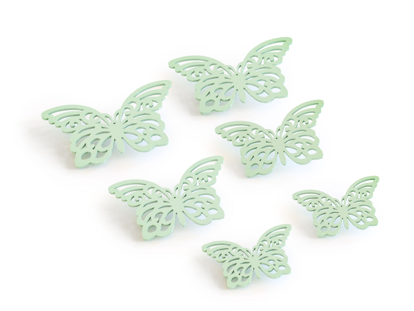 6x Schmetterling Wanddeko Tür Dekoration Bunt Kinderzimmer Wohnzimmer Deko Set
