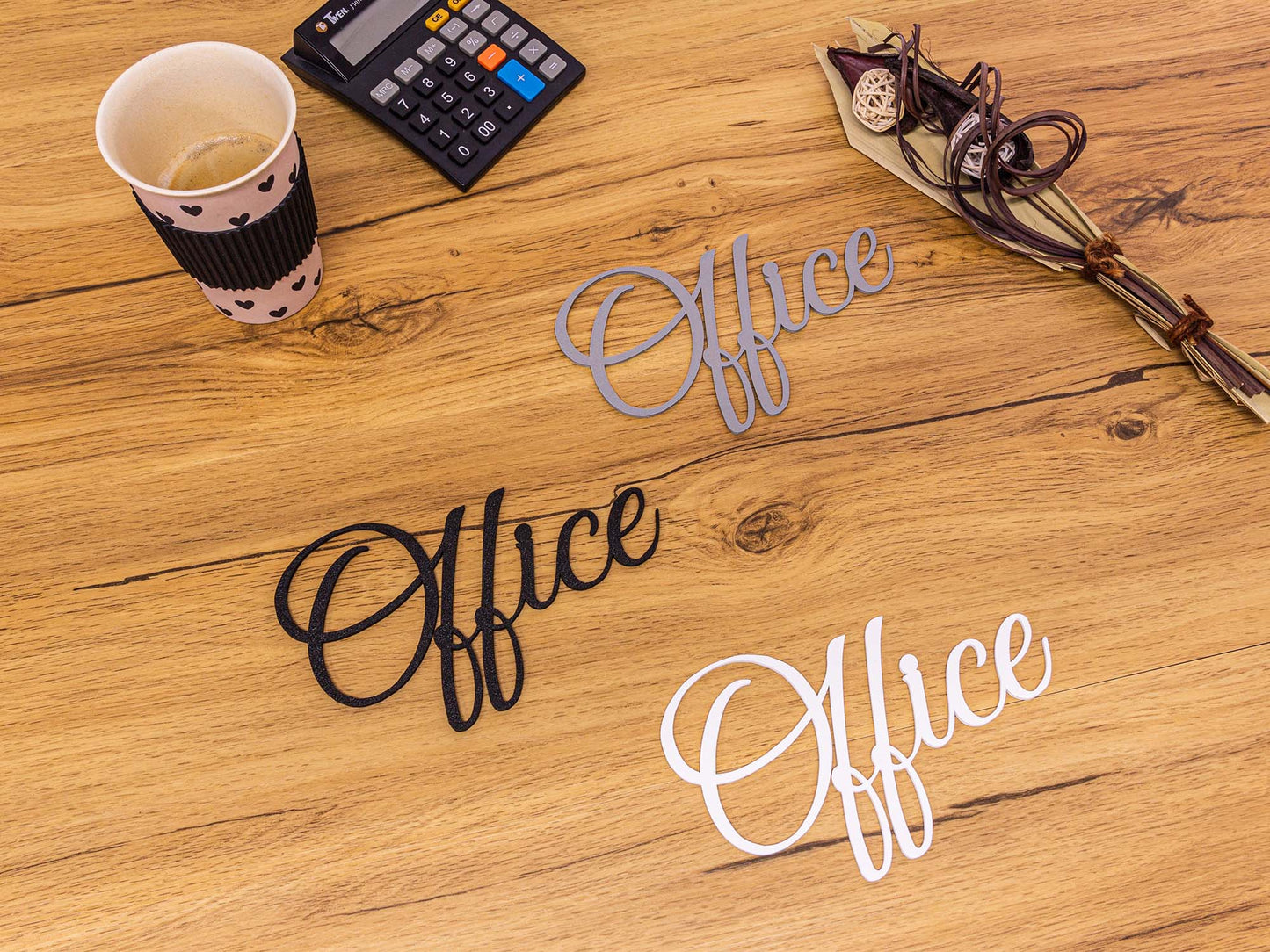 Office Türschild 3D Schriftzüge Selbstklebend