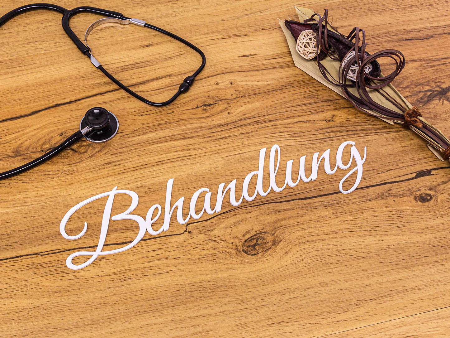 Behandlung Türschild 3D Schriftzüge Selbstklebend