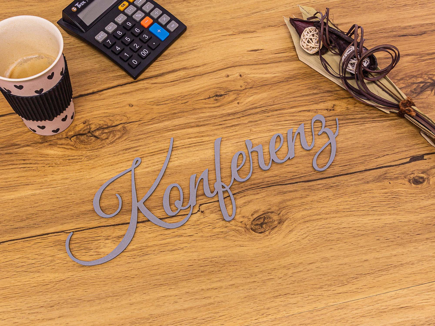 Konferenz Türschild 3D Schriftzüge Selbstklebend