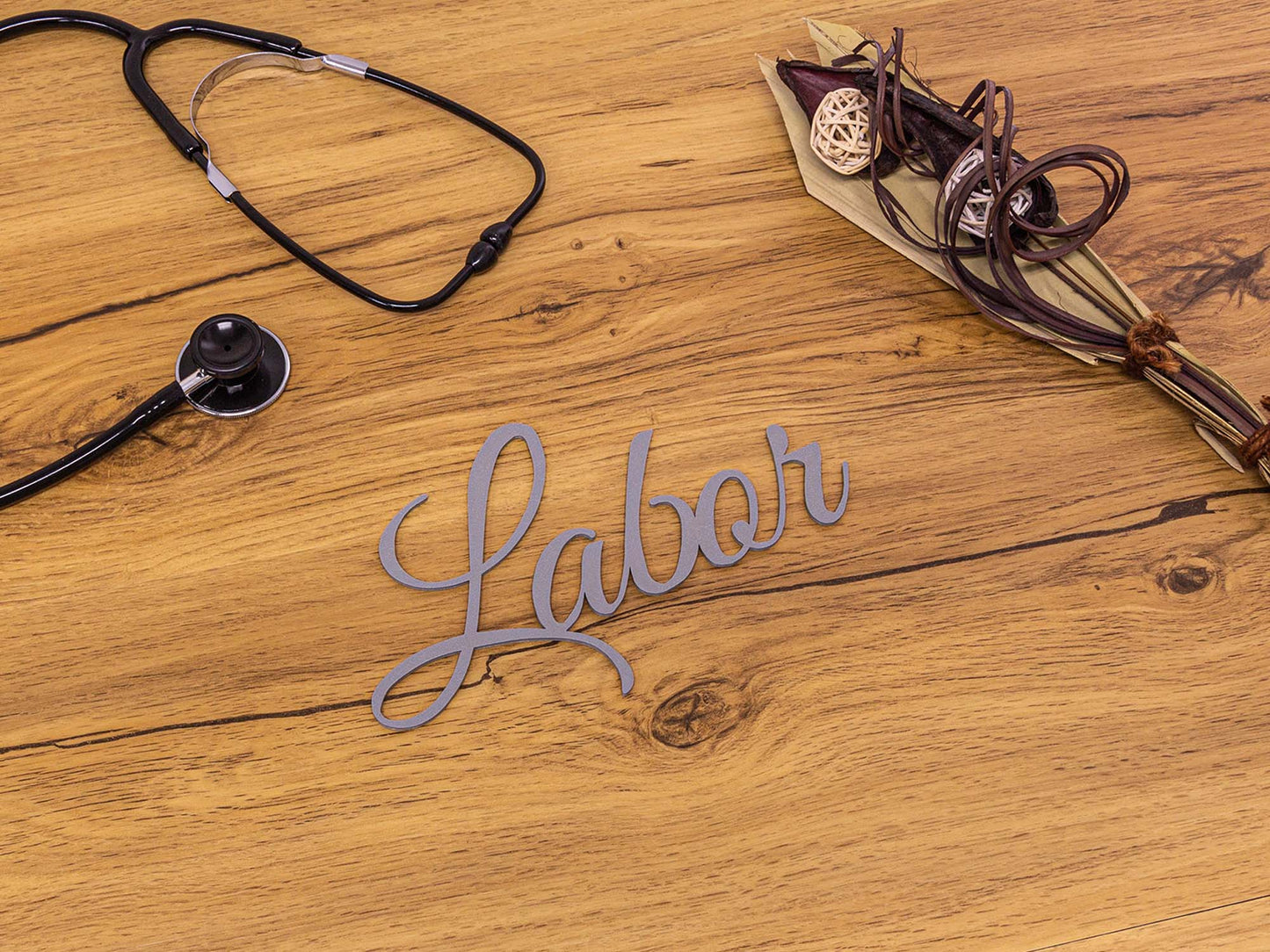 Labor Türschild 3D Schriftzüge Selbstklebend