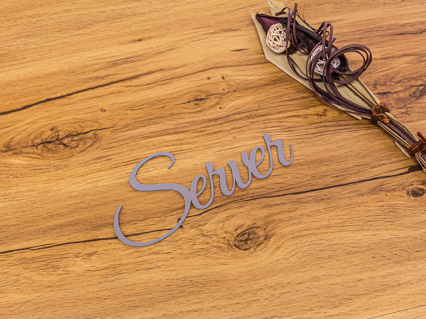 Server Türschild 3D Schriftzüge Selbstklebend