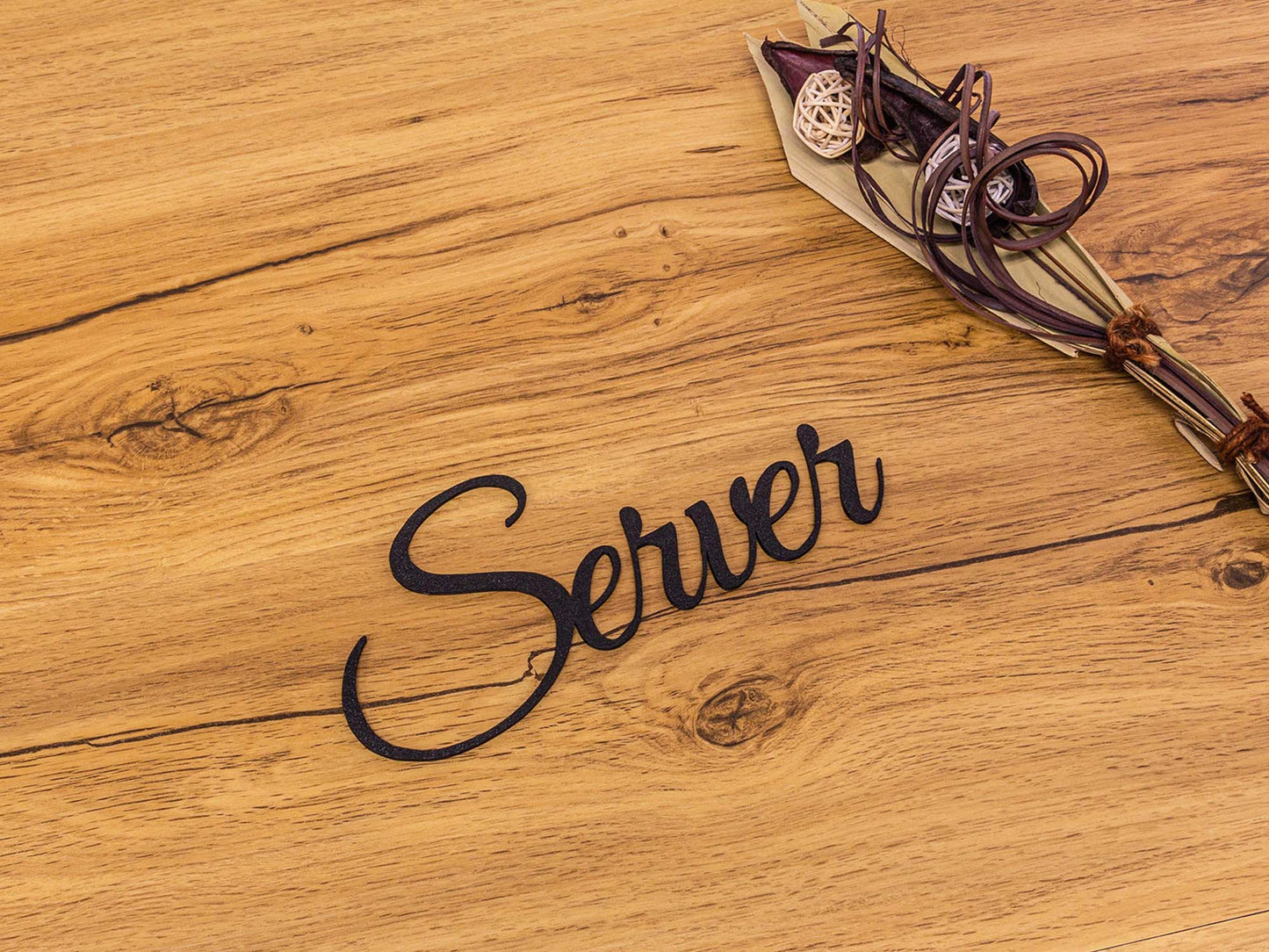 Server Türschild 3D Schriftzüge Selbstklebend