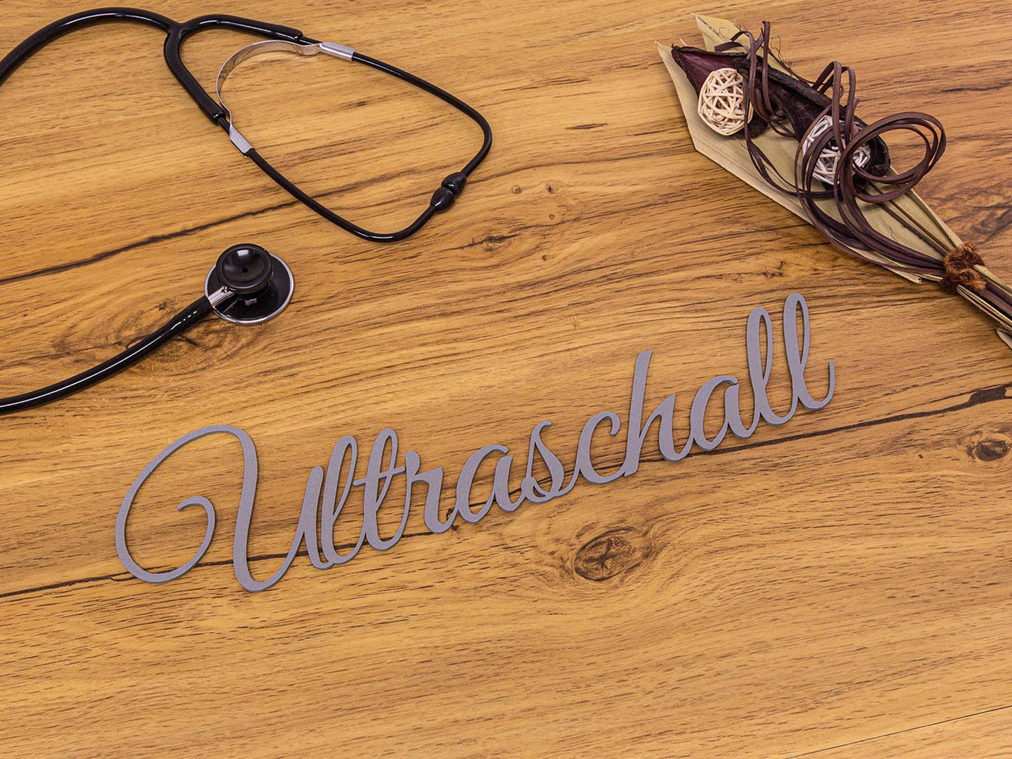 Ultraschall Türschild 3D Schriftzüge Selbstklebend