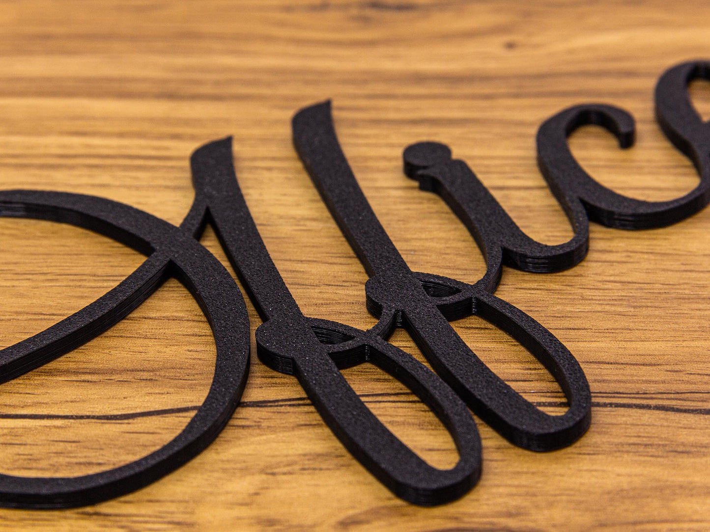 Office Türschild 3D Schriftzüge Selbstklebend