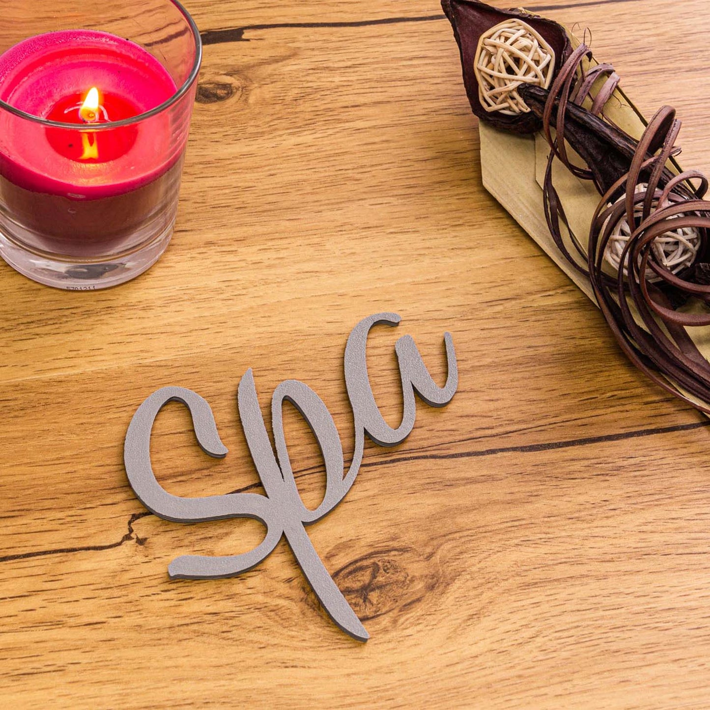 Spa Türschild 3D Schriftzüge Selbstklebend