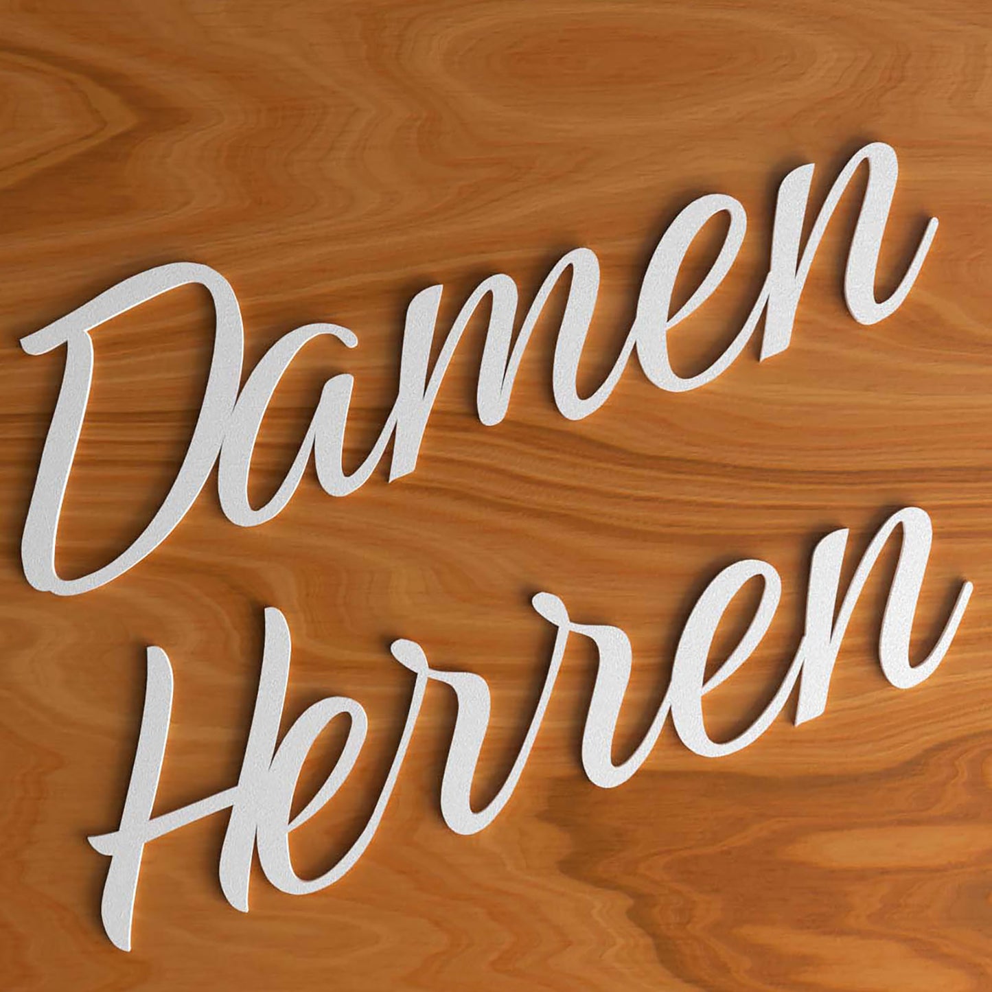 Damen Herren Türschild 3D Schriftzüge Selbstklebend
