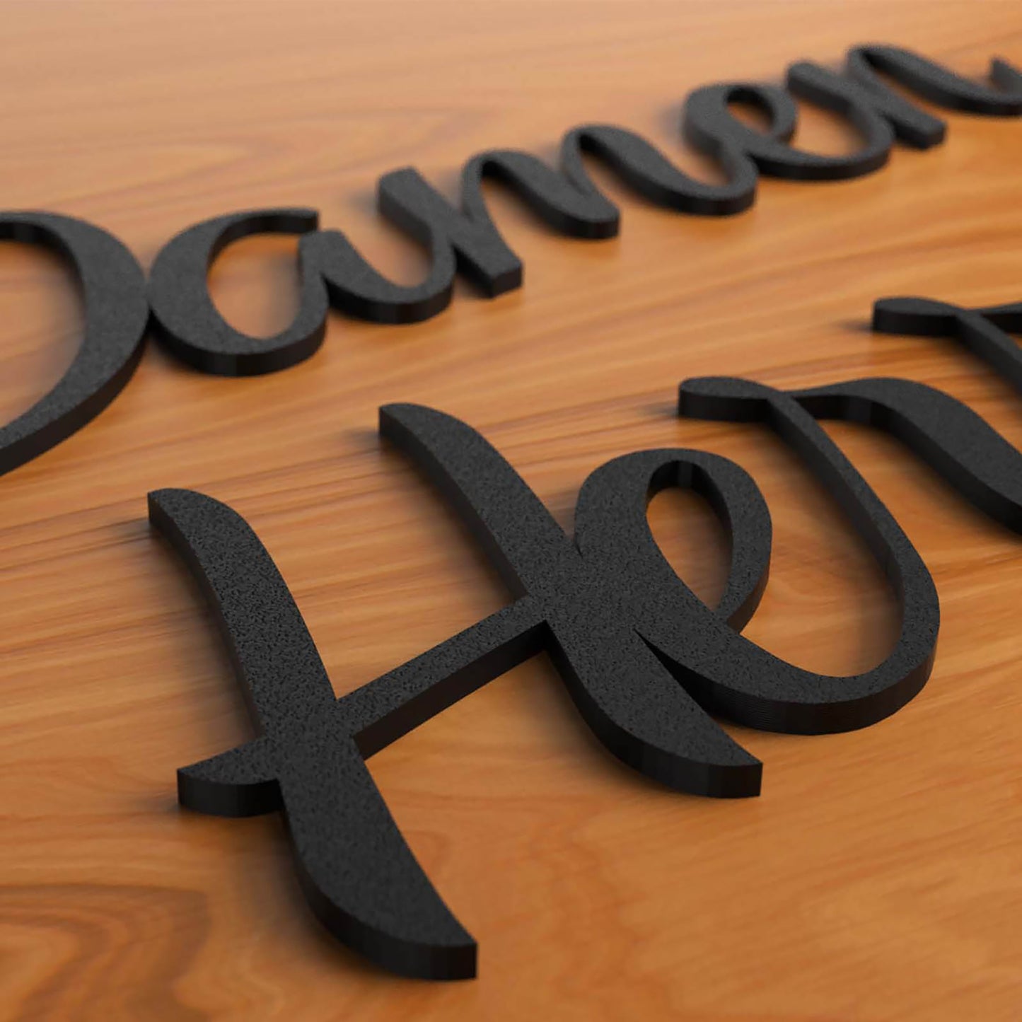 Damen Herren Türschild 3D Schriftzüge Selbstklebend