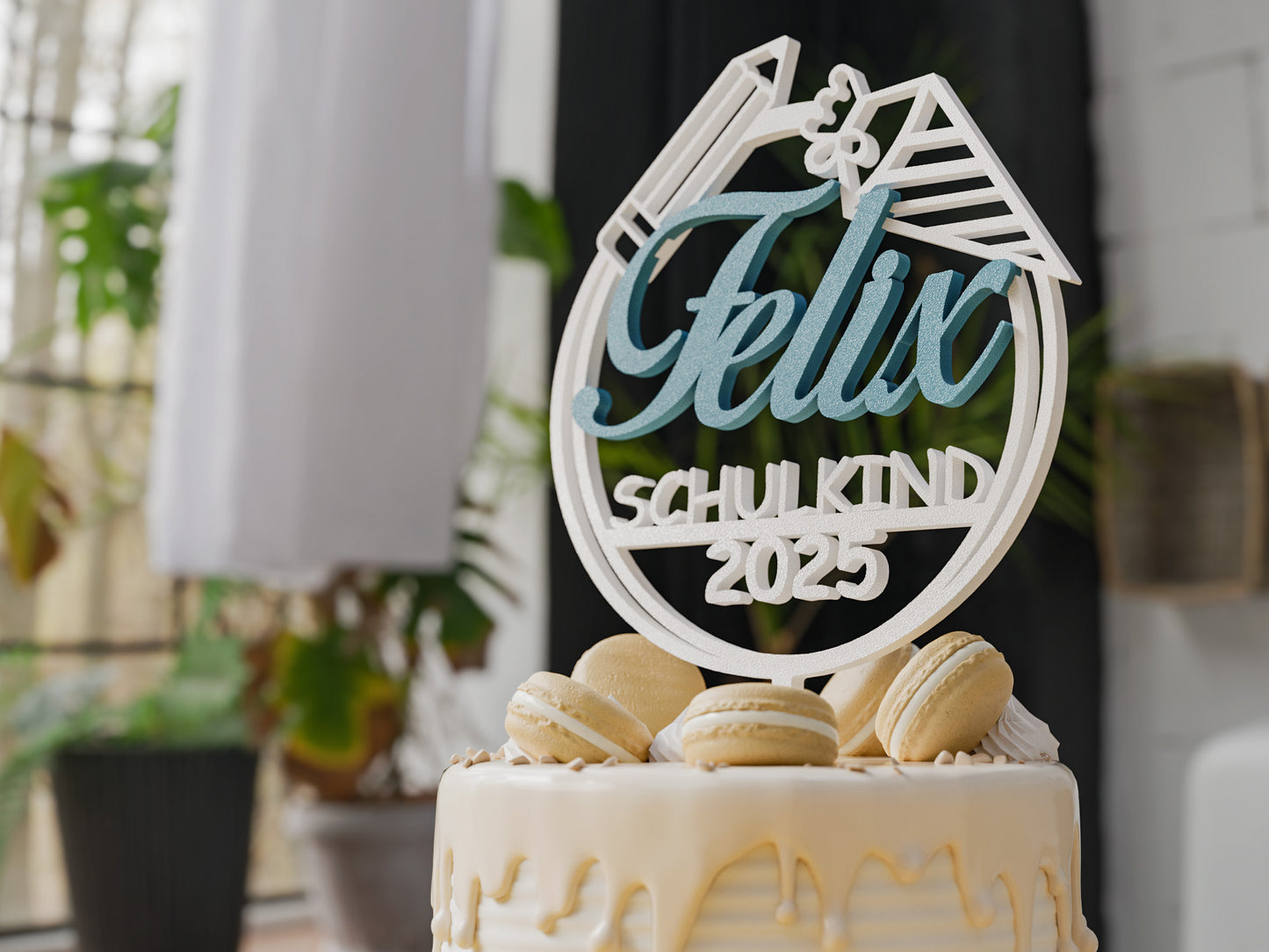 Personalisierbarer Cake Topper für Geburtstag, Taufe, Konfirmation, Kommunion & Firmung | Hochwertige Dekoration mit Namen & Alter | Vielseitige Farbauswahl | Perfekt für Torten & Feierlichkeiten