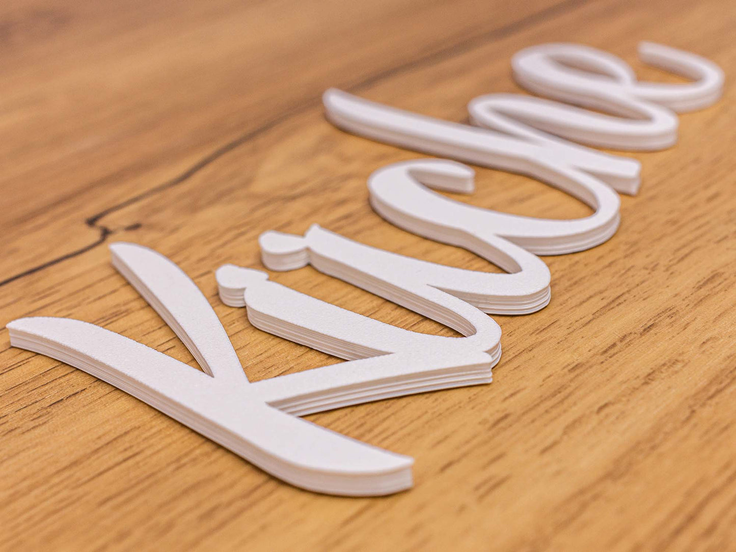 Küche Türschild 3D Schriftzüge Selbstklebend