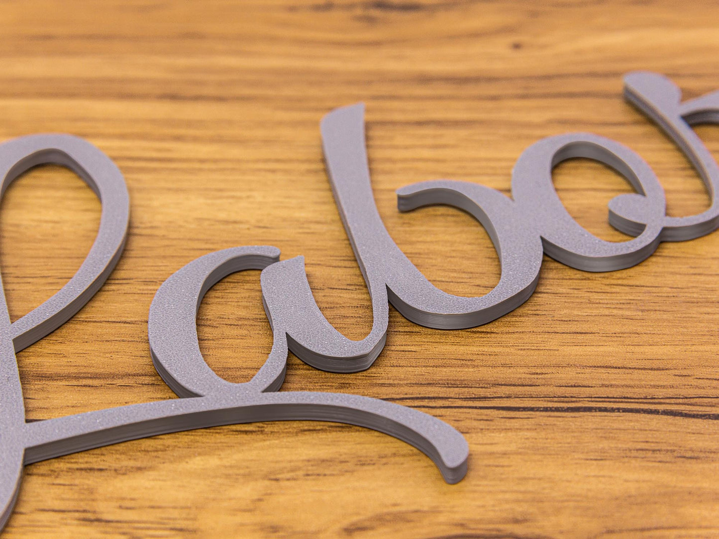 Labor Türschild 3D Schriftzüge Selbstklebend