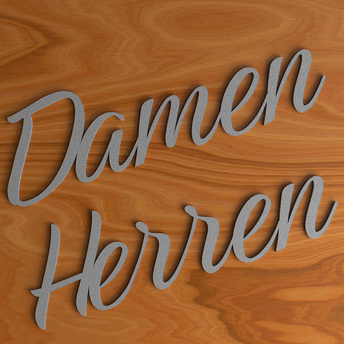 Damen Herren Türschild 3D Schriftzüge Selbstklebend