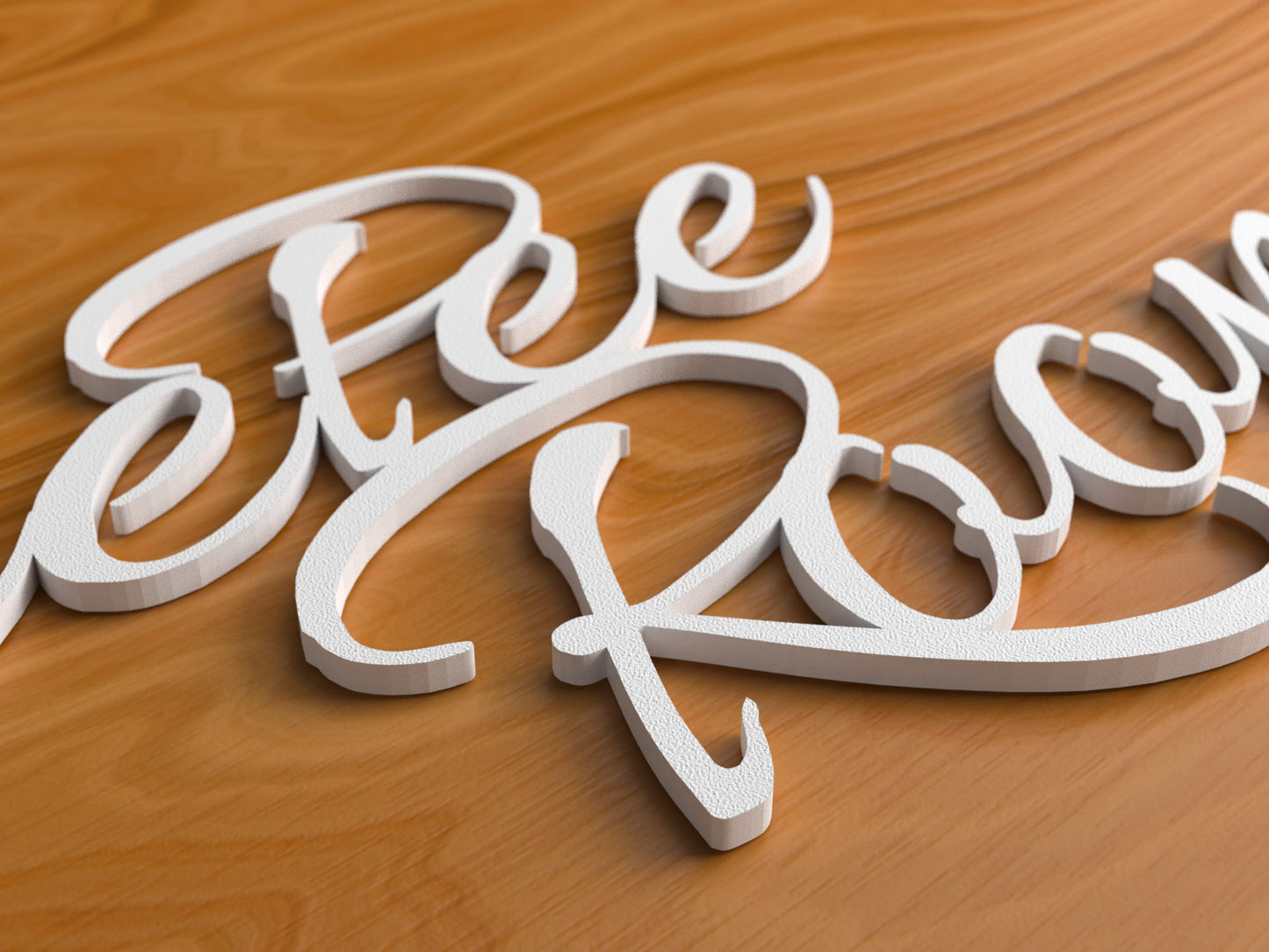 Pee Pee Room Türschild 3D Schriftzüge Selbstklebend